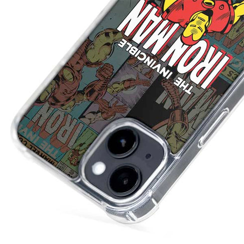 Marvel Classic Comics Iron Man Action Vintage iPhone 15 MagSafe Case